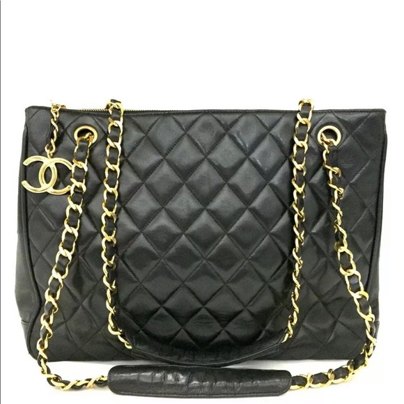 CHANEL Handbags - CHANEL ULTRA RARE Leather GST Vintage Tote Bag